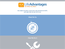 Tablet Screenshot of lifeadvantages.com